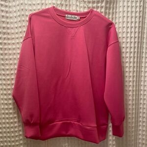 NWOT The Willow Tree Boutique Pink Oversized Sweatshirt